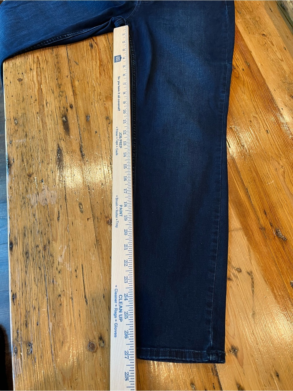 White House Black Market High-Rise Skinny Jeans with Button Fly - Dark Blue - Picture 6 of 6
